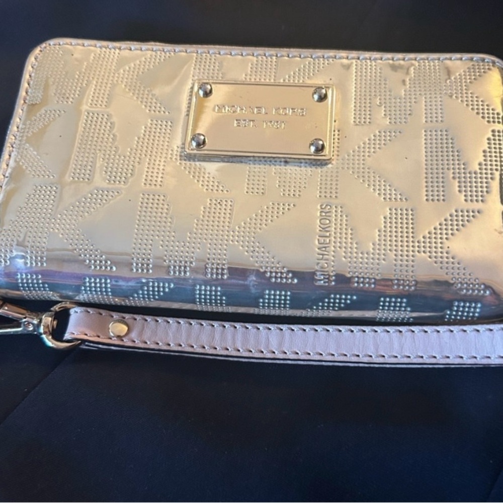 Michael Kors Metallic Gold Wristlet